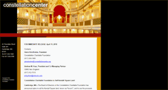 Desktop Screenshot of constellationcenter.org